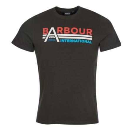 Barbour Tee , Zwart , Heren , Maat: M Shirts