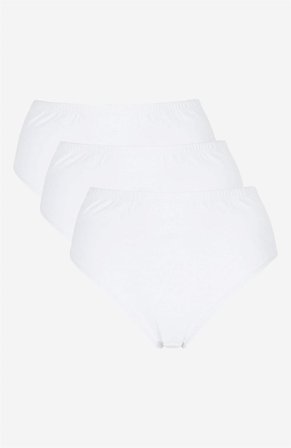 Cellbes of Sweden - Kontroltrusse med høj talje 3-pack i hvid til damer i størrelse 62/64