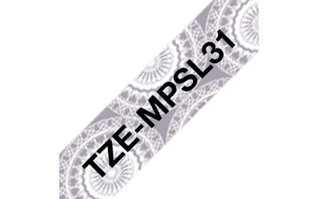 Brother TZe-MPSL31 - laminert teip - 1 kassett(er) - Rull (1,2 cm x 4 m)