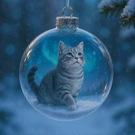 2026 Meri- ja metsäelämän lasikoristekokoelma, elävä käsintehty 3D-eläinkoriste, joulukuusen huoneen sisustukseen, loma-koristeet, kimalteleva