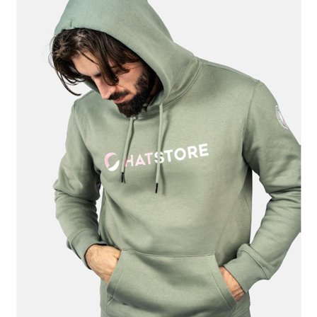 Hatstore - Grønn Clothing - Almond Pink/White Hoodie @ Hatstore