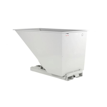 Tippcontainer, 1600 liter, vit