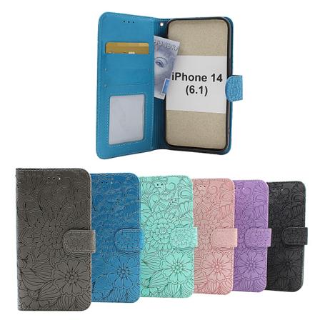 Flower Standcase Wallet Iphone 14 (6.1) Lila