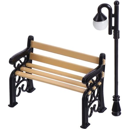 2 stk. miniature lanterner 1:12 bænk miniature lanterne dukkehus lanterner