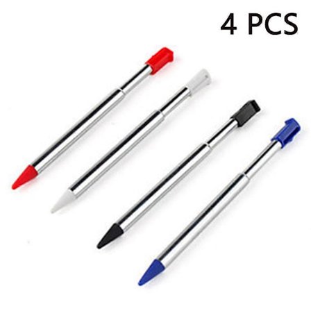 4 st Stilrena Färg Touch Stylus Pennor Touchpen Set Handhållen Teleskopisk Stylus Spelkonsol Stylus För Nintendo 3ds