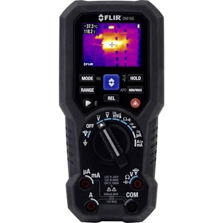 FLIR DM166 multimeter med integrerad värmekamera - CAT IV 300 V, CAT III 600 V