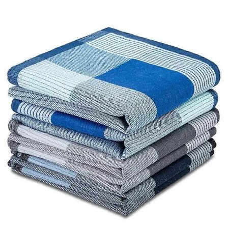 Myke bomulls lommetørklær mønstrede fine store snuslommetørklær