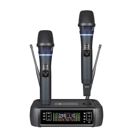 Professionelt dobbelt trådløst mikrofonsystem