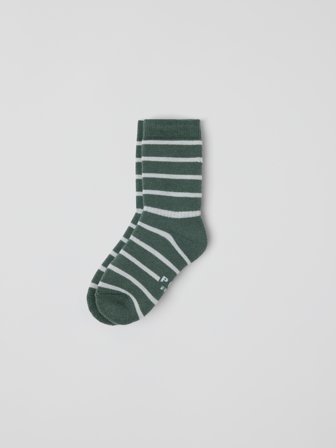 Sokker ullfrotté i merino - 31|33 - barneklær - green - Polarn O. Pyret