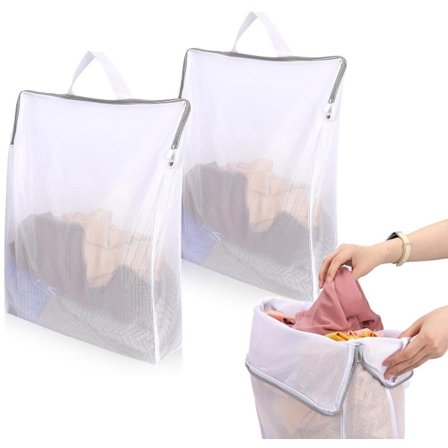 Vaskepose 2 stk. stor 40 × 50 CM Vaskeposer med glidelås Vaskeposer for tøy Undertøy Vaskepose Vaskenett Vaskemaskin Vaskepose