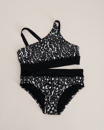 Nike NIKE WILD Asymmetrical Top & Bikini Set Svart Badetøy/Badekåper Jente - Kids Brand Store
