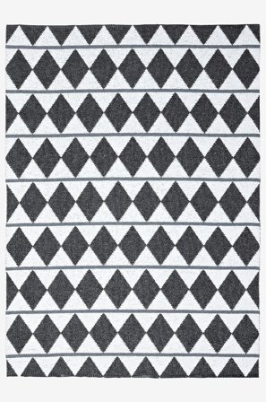 Horredsmattan - Zigge matto 150x200 cm - Musta - Muovimatot - 150X200 - - Homeroom