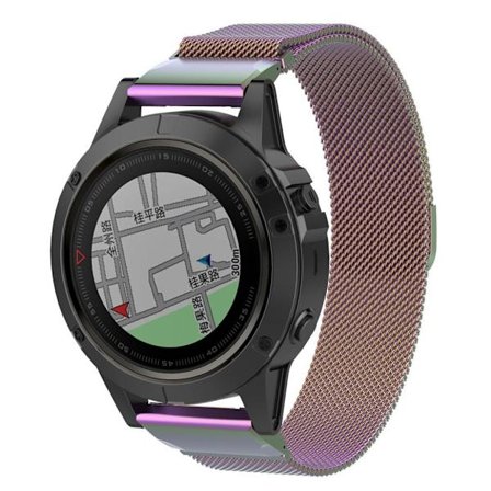 Garmin Fenix 5X milanese klockarmband - Flerfärgad