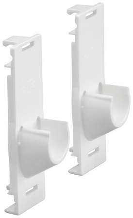 Elfa 222310 Klädstångshållare vit, Garderobsinredning