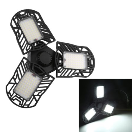 60W E27 LED-lampa 110V 220V LED-lampa Deformerbar starkt ljus för lagerfabrik Garage Källare Gym