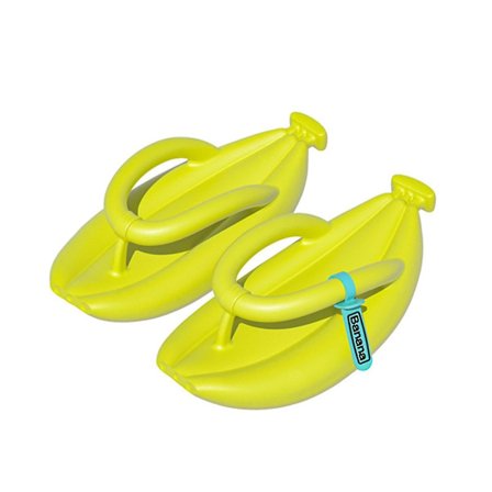 Moderigtige bananformede flip-flops til par, bløde og komfortable hjemmesko til indendørs brug