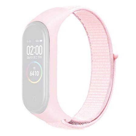 Xiaomi Mi Band 7 / 6 / 5 klockarmband i nylon - Rosa