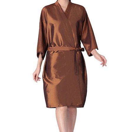 Salon Klient Kjole Kåber Kappe Frisørsalon Hårklippningskjole Brun