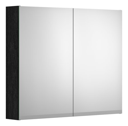 Gustavsberg Artic Spegelskåp svart, 80 cm, Badrum