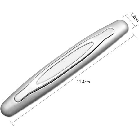 4 stk. bilbeskyttelsesklistermærker til dørkanter med stærk lim, anti-gnidning, anti-kollisionsbeskyttelse, universel anti-ridse, lastbiler (sølv)