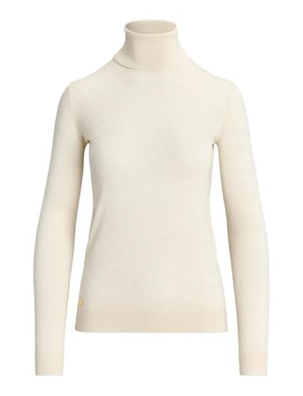 Lauren Ralph Lauren | Silk-Blend Turtleneck Sweater | XXS