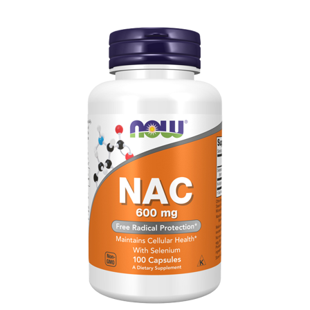 Now Foods NAC 600 mg 100 kapsler
