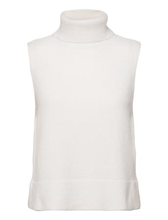 Vmkatie Sl Rollneck Vest Boo Vests Knitted Vests Hvid Vero Moda