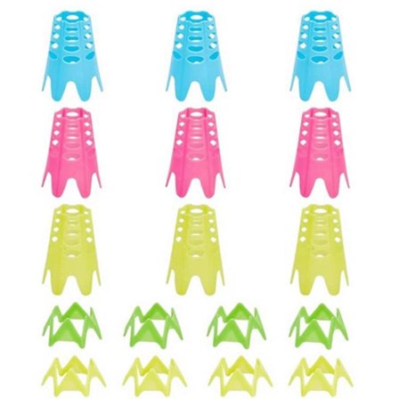 20 stk. golfsimulator-tees til hjemmet, udendørs indendørs golf-tees simulator træning, pakke med 10 høje & 10 små