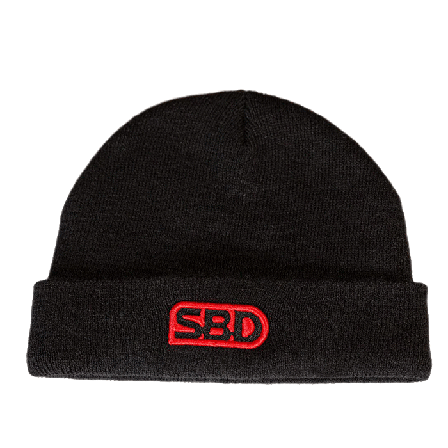 SBD Apparel SBD Beanie, Black w/Red