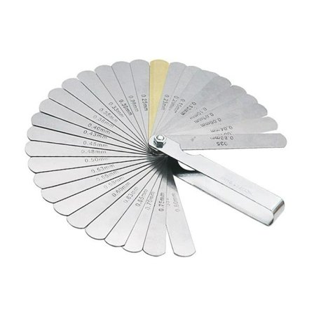 32 blader metrisk tykkelse måler sett ventil ventil føler måler måler med messing måleområde