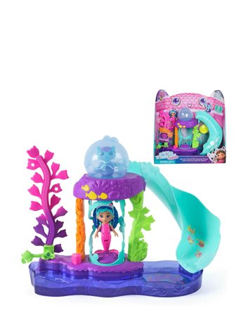 Gabby's Dollhouse Gabby's Movie Mercats Kitty Aquarium Playset - Purple - ONE SIZE