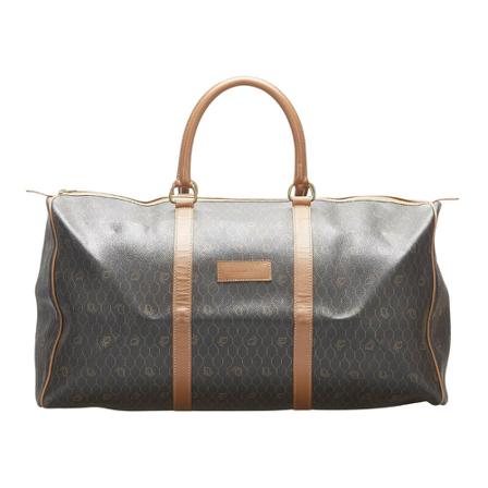 Dior Vintage Pre-owned Honeycomb Travel Taske Sort, Dame Vintage Tasker, Størrelse: ONE Size