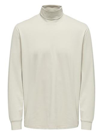 Onsarbor Reg Roll Neck ONLY & SONS Cream