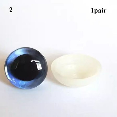 Plastsikkerhedsøjne Glitter Krystaløjne 2 2