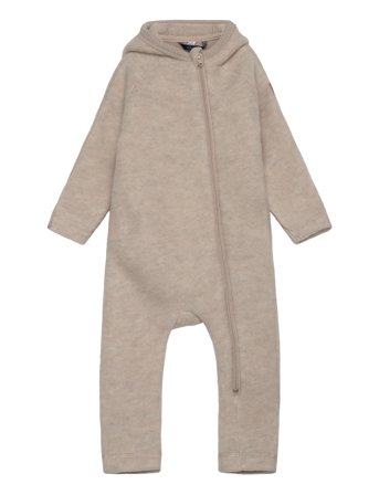 mikk-line Wool Baby Suit W Ears - Beige - 104