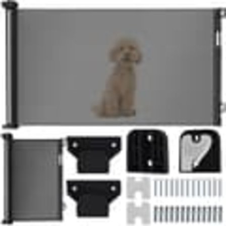 Sikkerhetsgrind / Hundegrind / Rullegardin – 86x160 cm