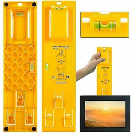 Ramhängare Bild Vägghängande Enkelt verktyg Fotohängningssats Nivålinjaldekor