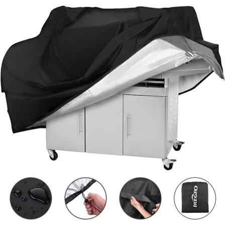 Grillöverdrag, Grillöverdrag, Gasolgrillskydd, Vattentätt Grillskydd, 145 x 61 x 117 cm KLB