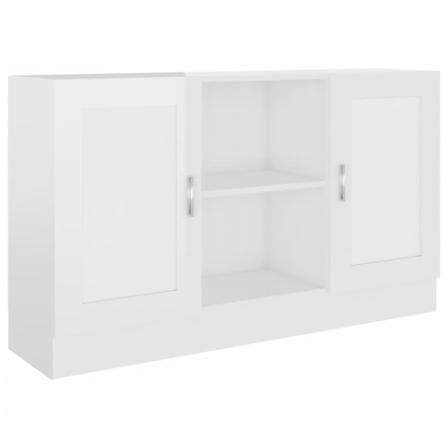 Vidaxl Förvaringsskåp Vit Högglans 120x30,5x70 Cm Konstruerat Tr Vit