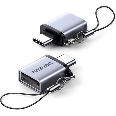 USB C till USB-adapter 3.0 USB C-hane till USB-honaadapter OTG Type C-adapter för MacBook Pro MacBook Air Samsung Notebook Grå