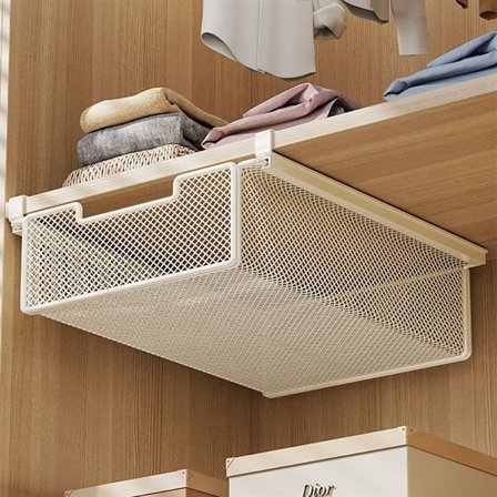 Uttrekkbar skuff for hylle 38x35x12cm - Hvit