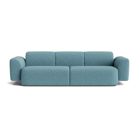 Sunday 3 personers sofa - Boston Pastelblå - 290x102x76 - Sofa, 3 personers sofa