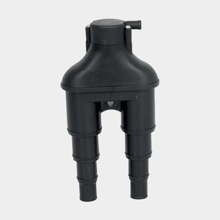 Tubería de ventilación / codo ventilado 1852-Marine, 16 mm (5/8") / 19 mm (3/4") / 25 mm (1") / 32 mm (1 1/4"), negro