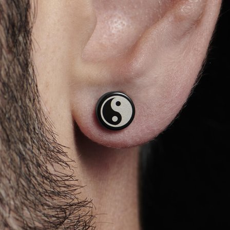 Yin Yang Magnetic Earring for Men - Magnetic earrings