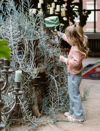 Daily 7 T-Shirt Longsleeve Stripe - Pink - 110