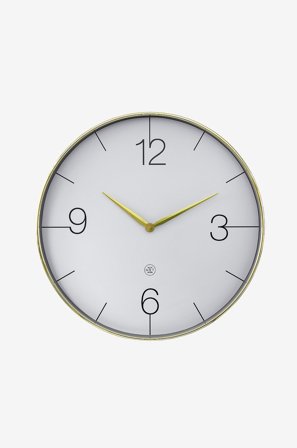 NeXtime - Veggklokke Finesse Large Nxt 51 cm - Gull - Veggklokker & bordklokker - Fra Homeroom