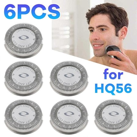 HQ56 (6 kpl) Parranajokoneen terän vaihtopäät Philips Norelco NO.5775 -malliin