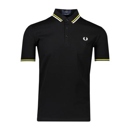 Fred Perry, Polo Zwart, Heren, Maat:S,Katoen