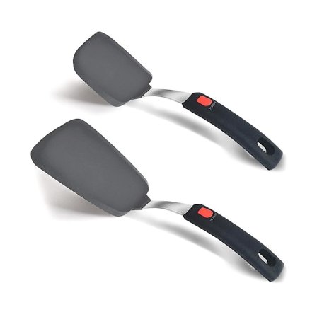 Fleksibel Silikon Slikkespade, 600F Varmebestandig Silikon Slikkespade Sett