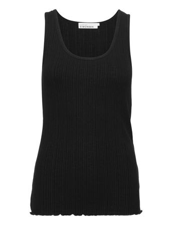 Candacekb Tank Top T-shirts & Tops Sleeveless Musta Karen By Simonsen